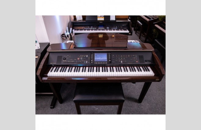 Used Yamaha CVP309 Polished Mahogany Digital Piano Complete Package (SN:GBRCLY01014) - Image 1